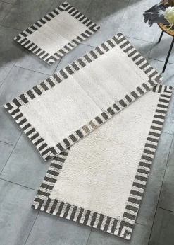 bonprix bonprix Muebles De Baño·Alfombrillas De Baño|Alfombrillas De Baño>Alfombrilla de baño con diseño minimalista Negro
