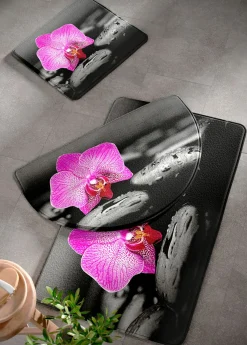 bonprix bonprix Muebles De Baño·Alfombrillas De Baño|Alfombrillas De Baño>Alfombrilla de baño con espuma viscoelástica Gris-rosa