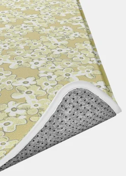 bonprix bonprix Muebles De Baño·Alfombrillas De Baño|Alfombrillas De Baño>Alfombrilla de baño con espuma viscoelástica amarillo primavera con flores