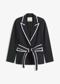 bonprix bonprix Blazers>Americana Negro-blanco