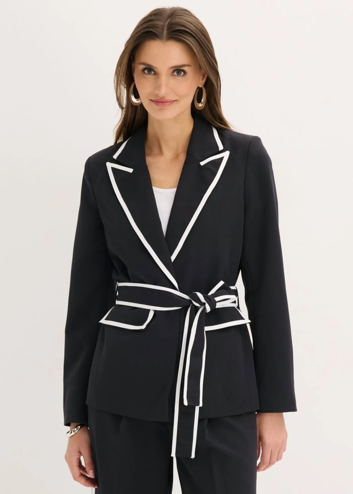 bonprix bonprix Blazers>Americana Negro-blanco