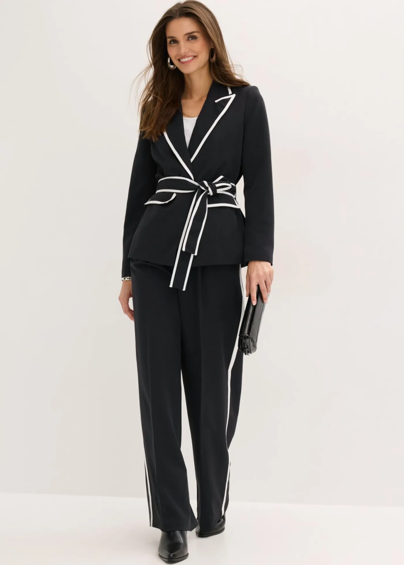 bonprix bonprix Blazers>Americana Negro-blanco