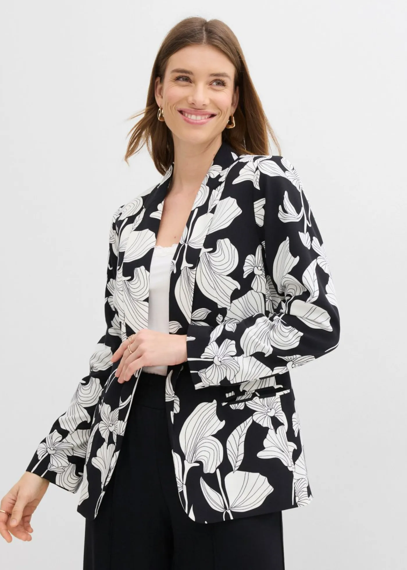 bonprix bonprix Blazers|Novedades>Americana Negro de flores