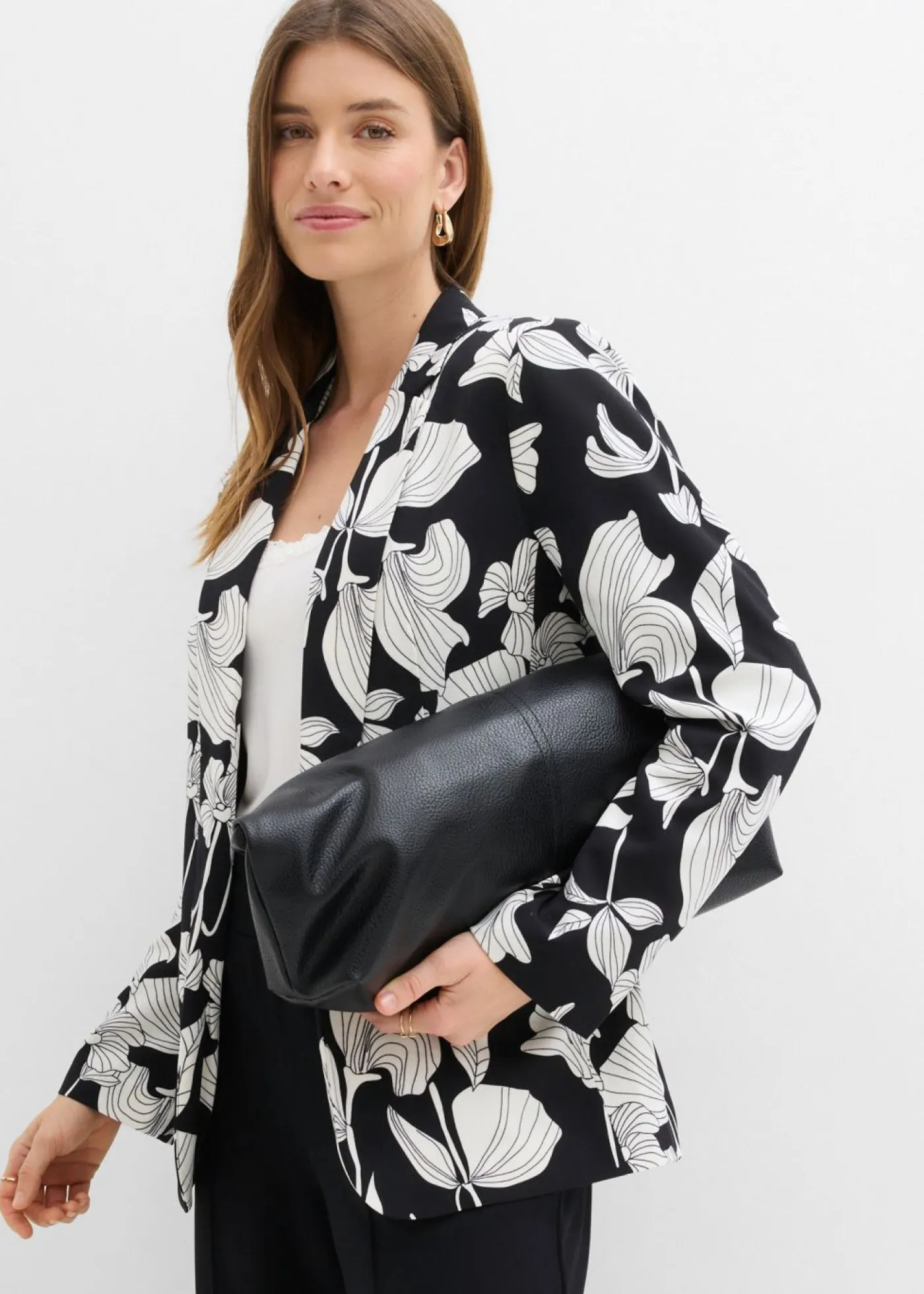 bonprix bonprix Blazers|Novedades>Americana Negro de flores