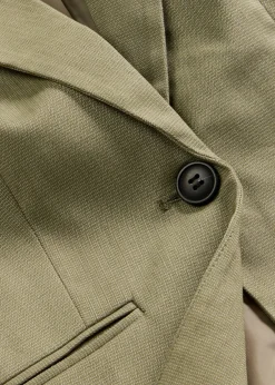 bonprix bonprix Blazers|Tallas Pequeñas>Americana con bolsillos, petite Oliva