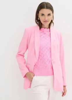 bonprix bonprix Blazers|Novedades>Americana con cinturón Rosa