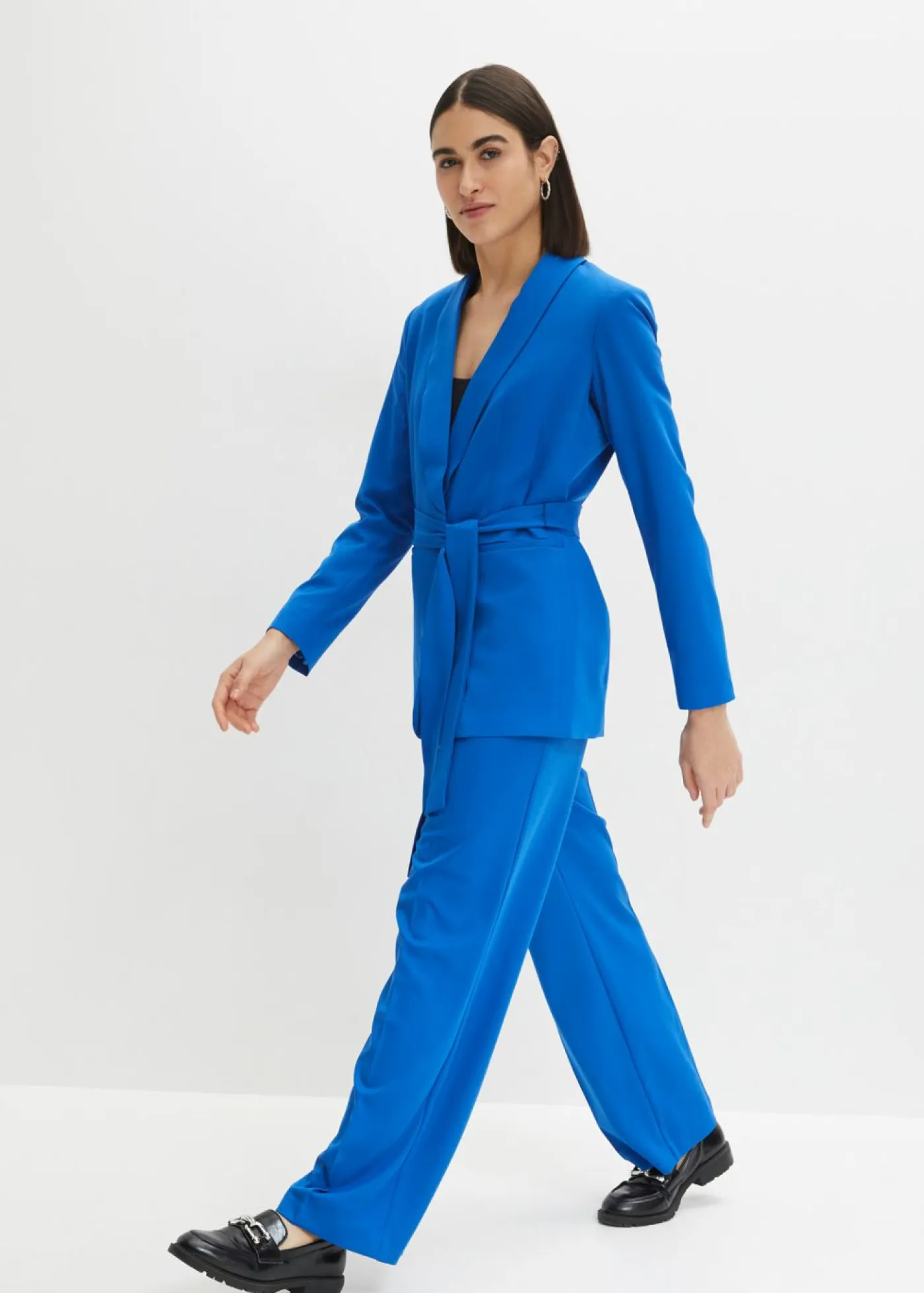 bonprix bonprix Blazers|Novedades>Americana con cinturón Azul ártico