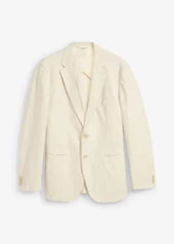 Hombre bonprix bonprix Americana con lino y corte recto