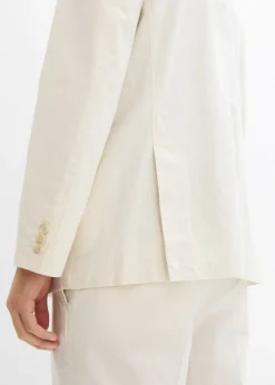 Hombre bonprix bonprix Americana con lino y corte recto