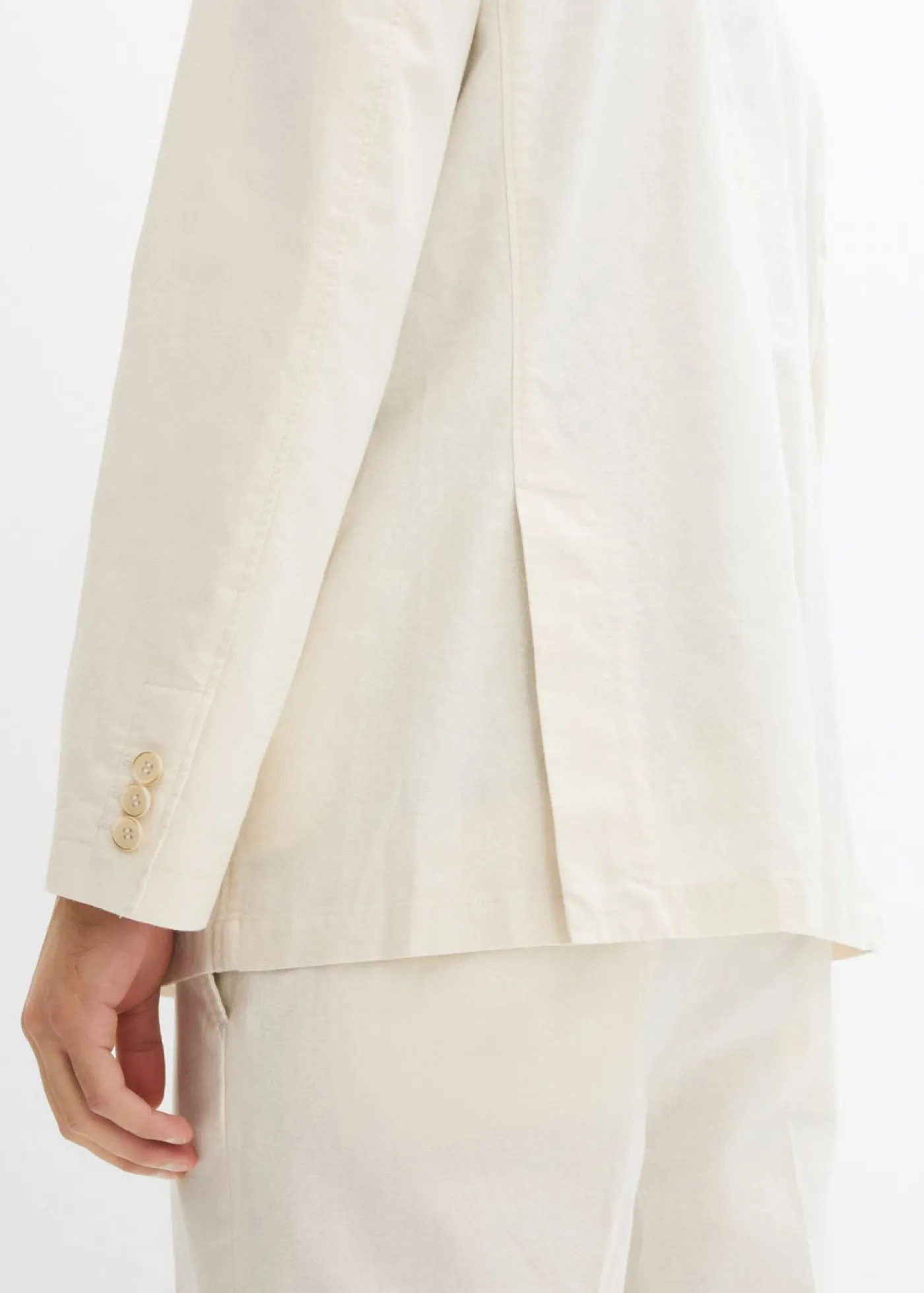 Hombre bonprix bonprix Americana con lino y corte recto