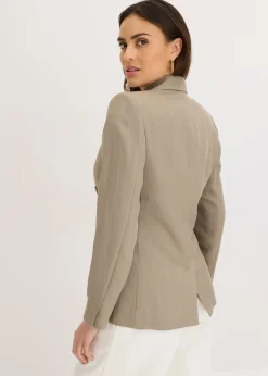 Mujer bonprix bonprix Americana con lyocell y efecto arrugado