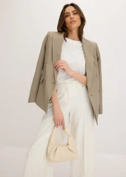 Mujer bonprix bonprix Americana con lyocell y efecto arrugado