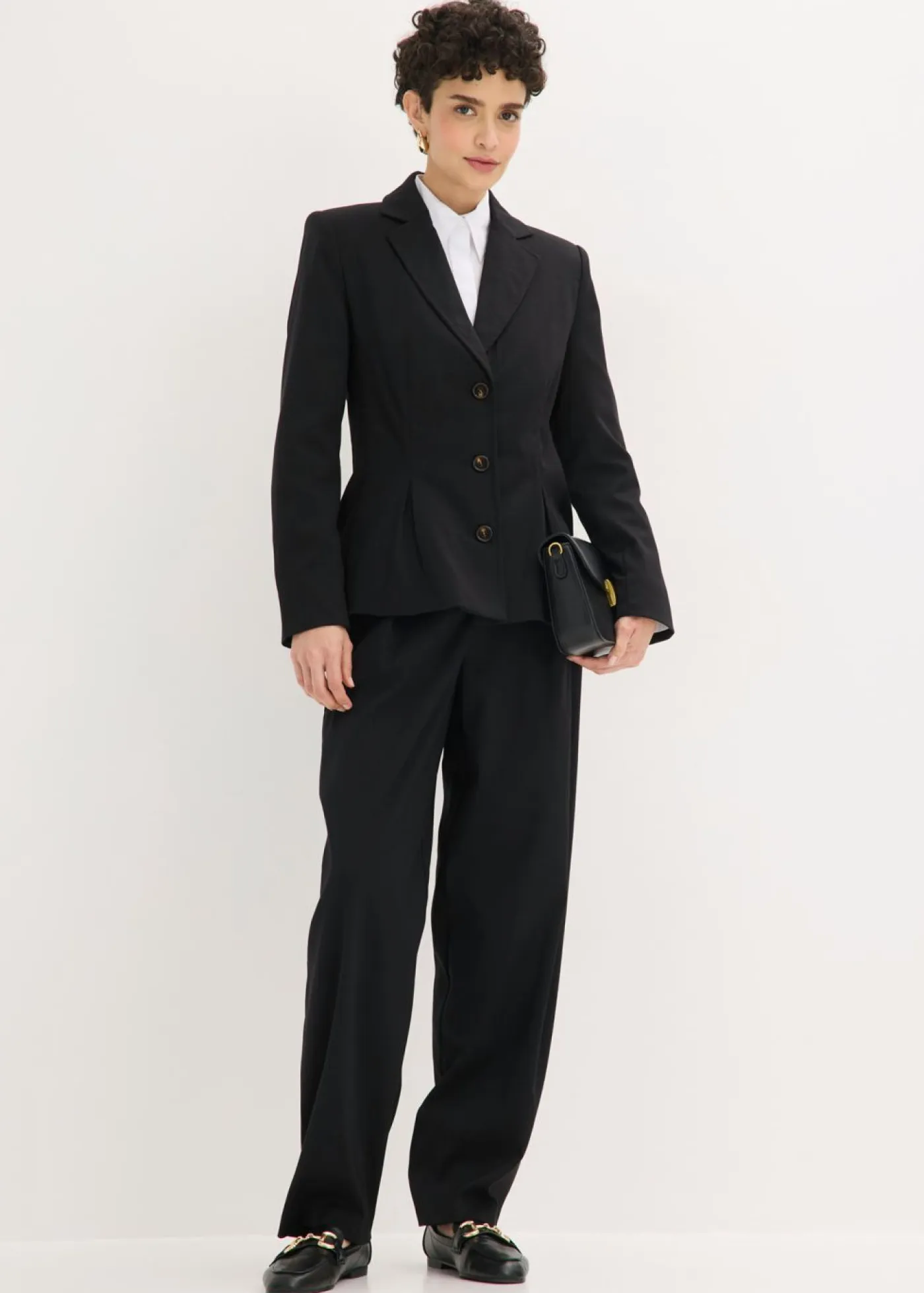 Mujer bonprix bonprix Americana con pliegues