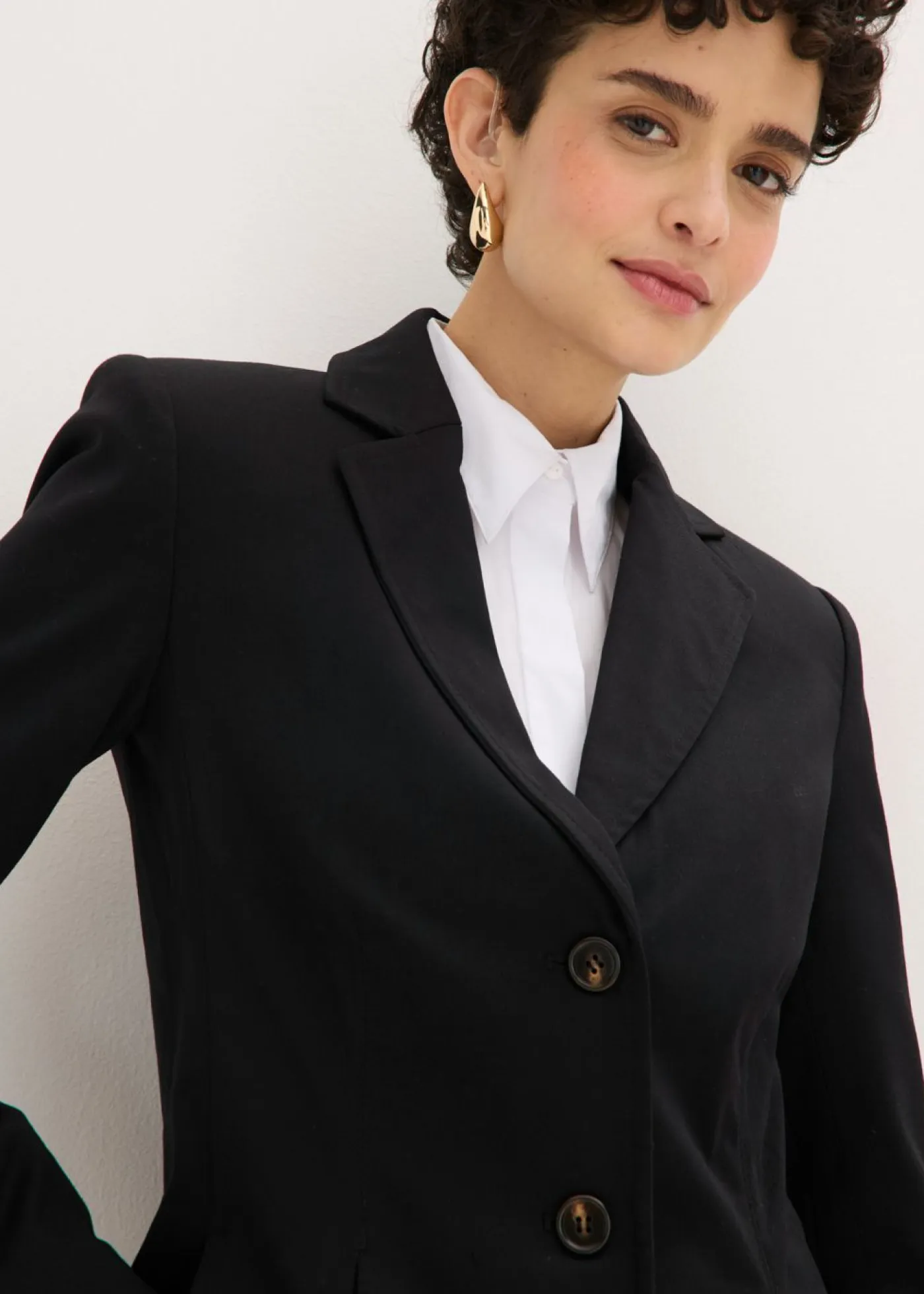 Mujer bonprix bonprix Americana con pliegues