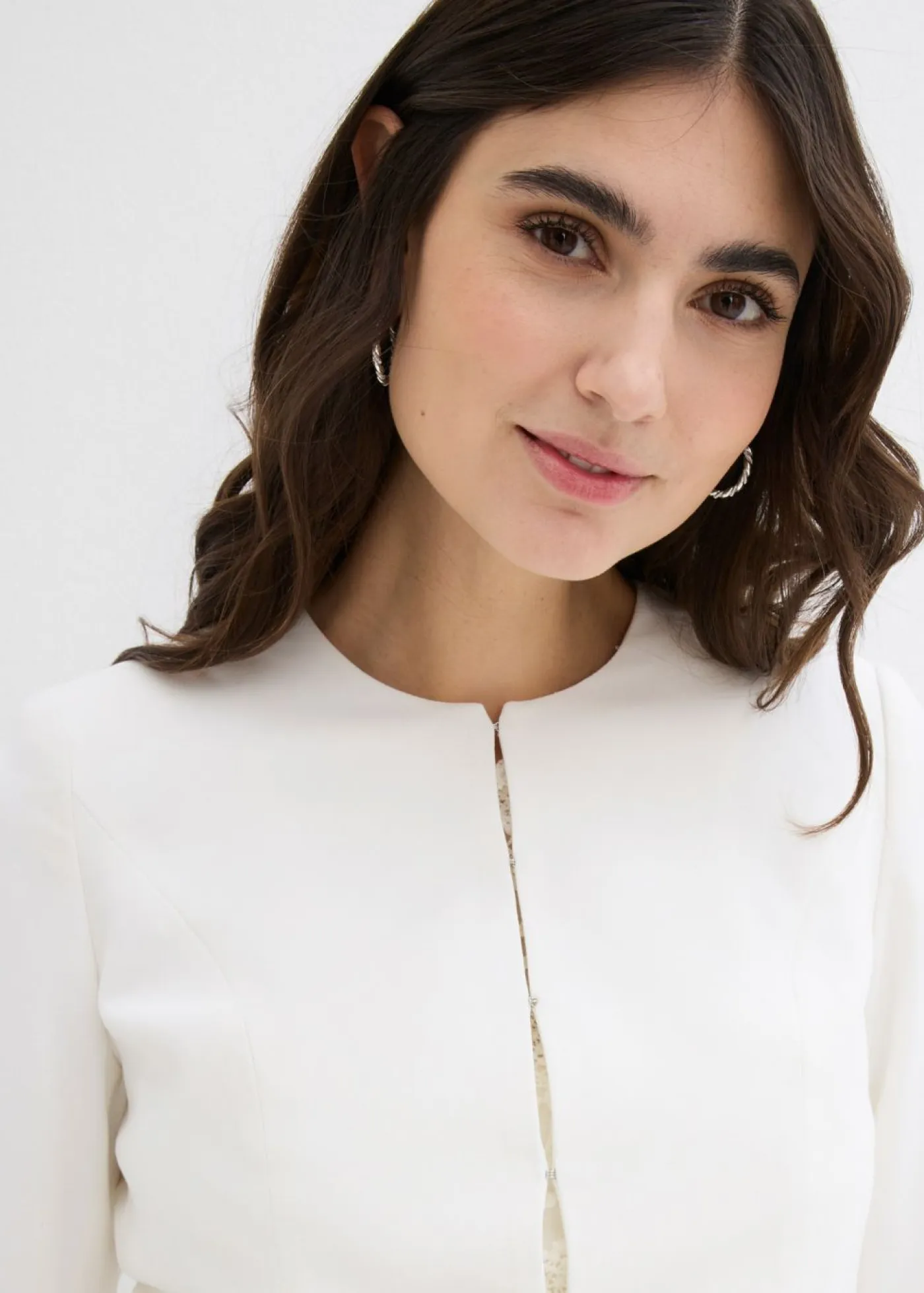 Mujer bonprix bonprix Americana corta premamá de satén