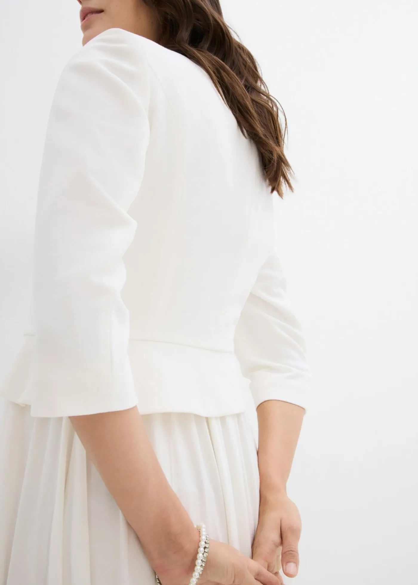 Mujer bonprix bonprix Americana corta premamá de satén