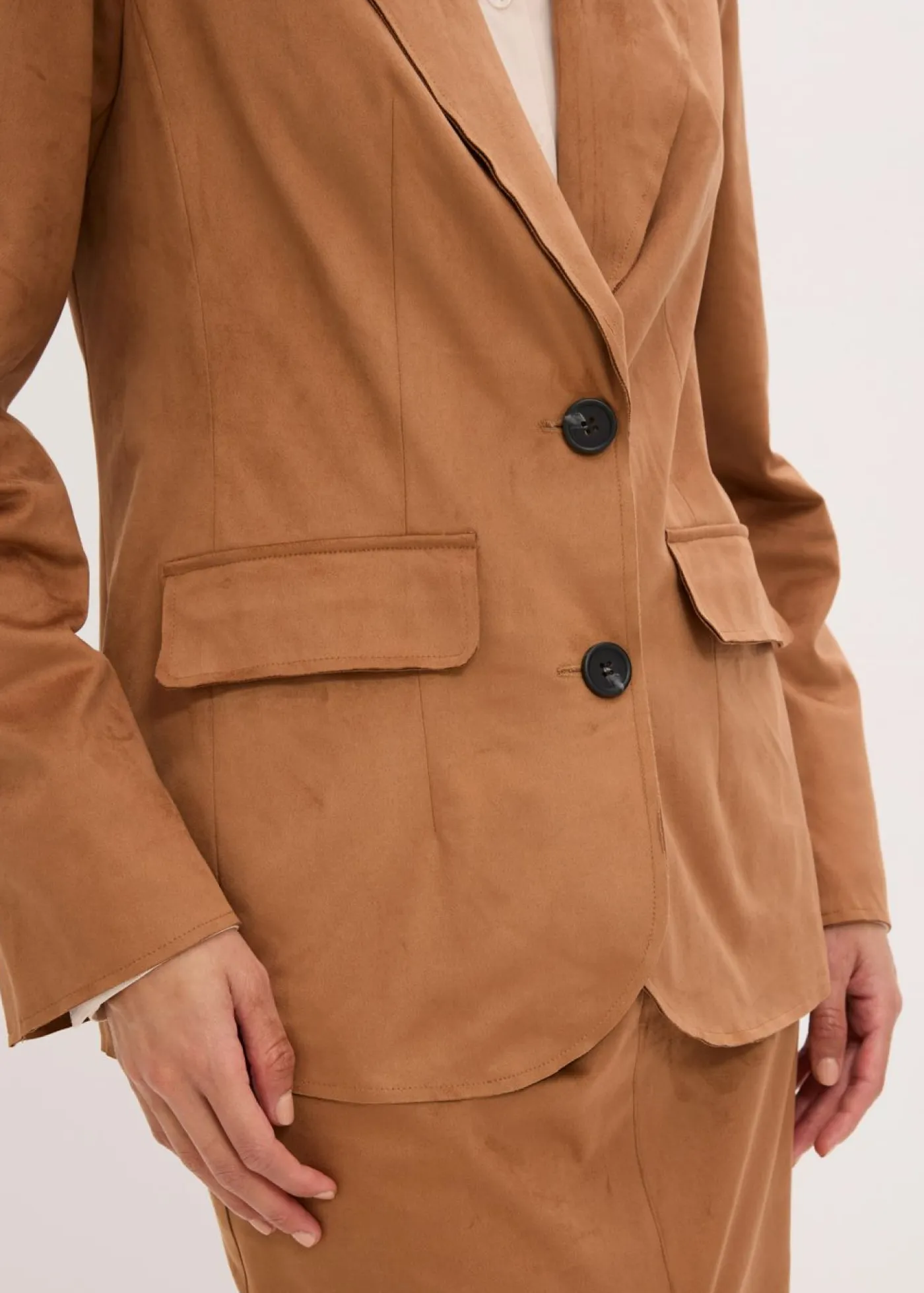 bonprix bonprix Blazers>Americana de ante sintético Marrón moka