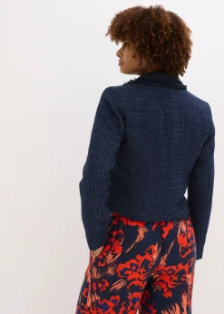 Mujer bonprix bonprix Americana de bouclé con botones decorativos