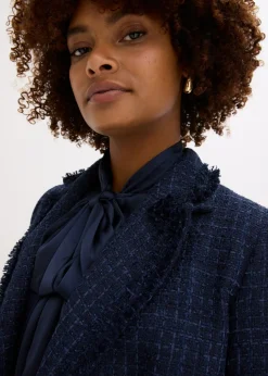 Mujer bonprix bonprix Americana de bouclé con botones decorativos