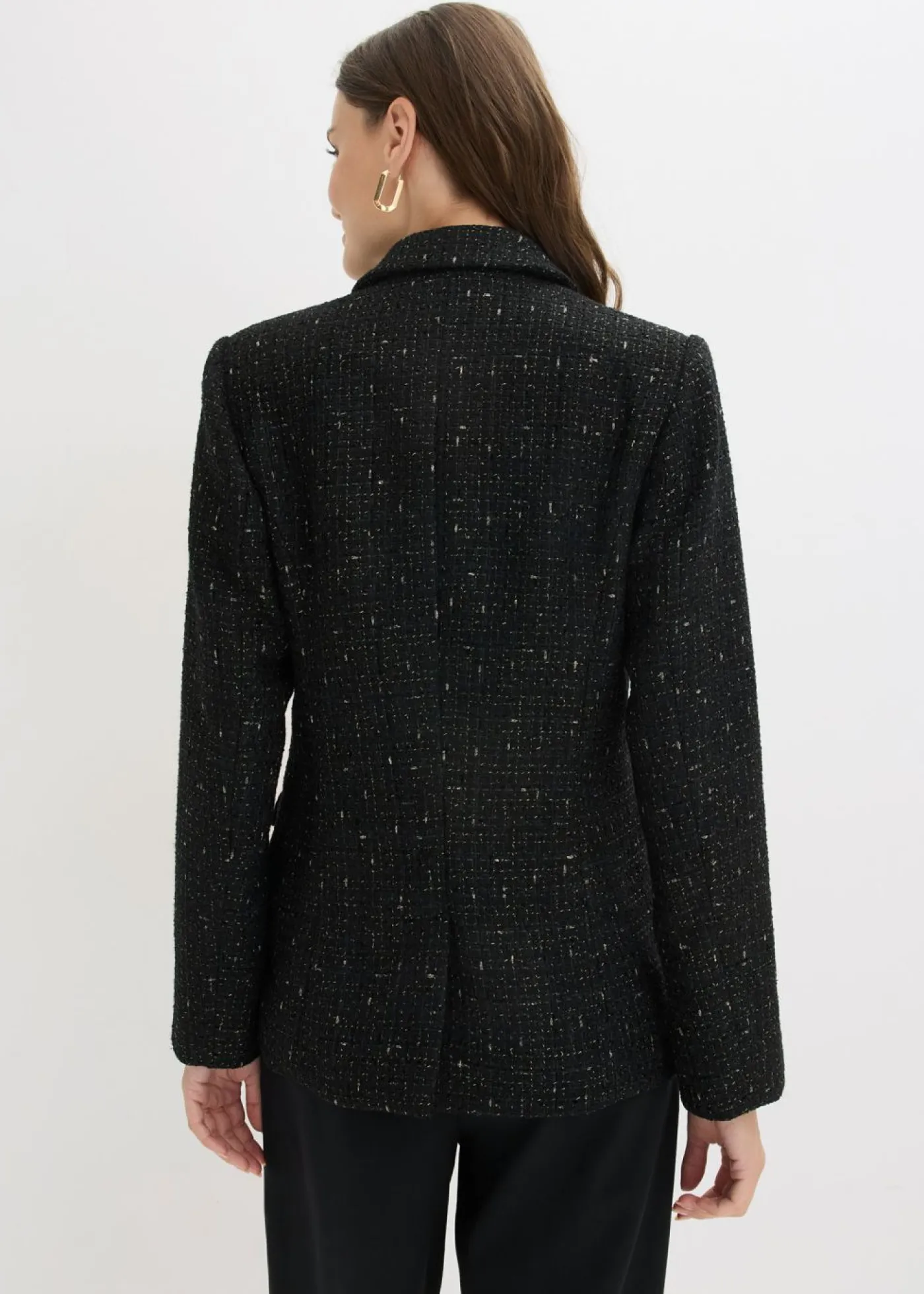 Mujer bonprix bonprix Americana de bouclé con doble botonadura