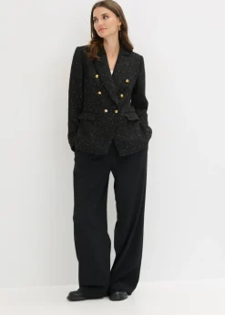 Mujer bonprix bonprix Americana de bouclé con doble botonadura