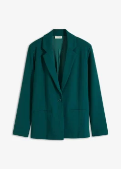 bonprix bonprix Blazers>Americana de crepé Verde intenso