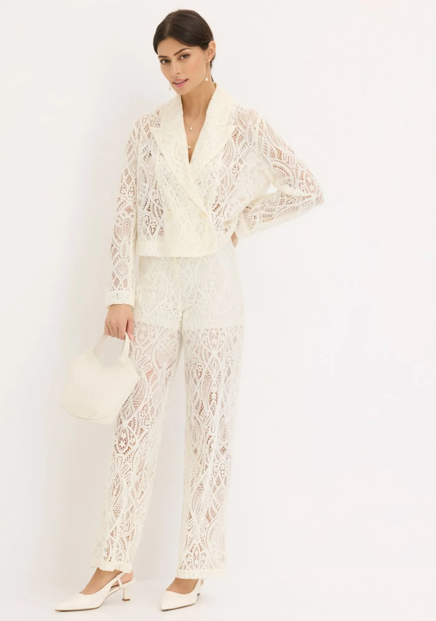 Mujer bonprix bonprix Americana de encaje