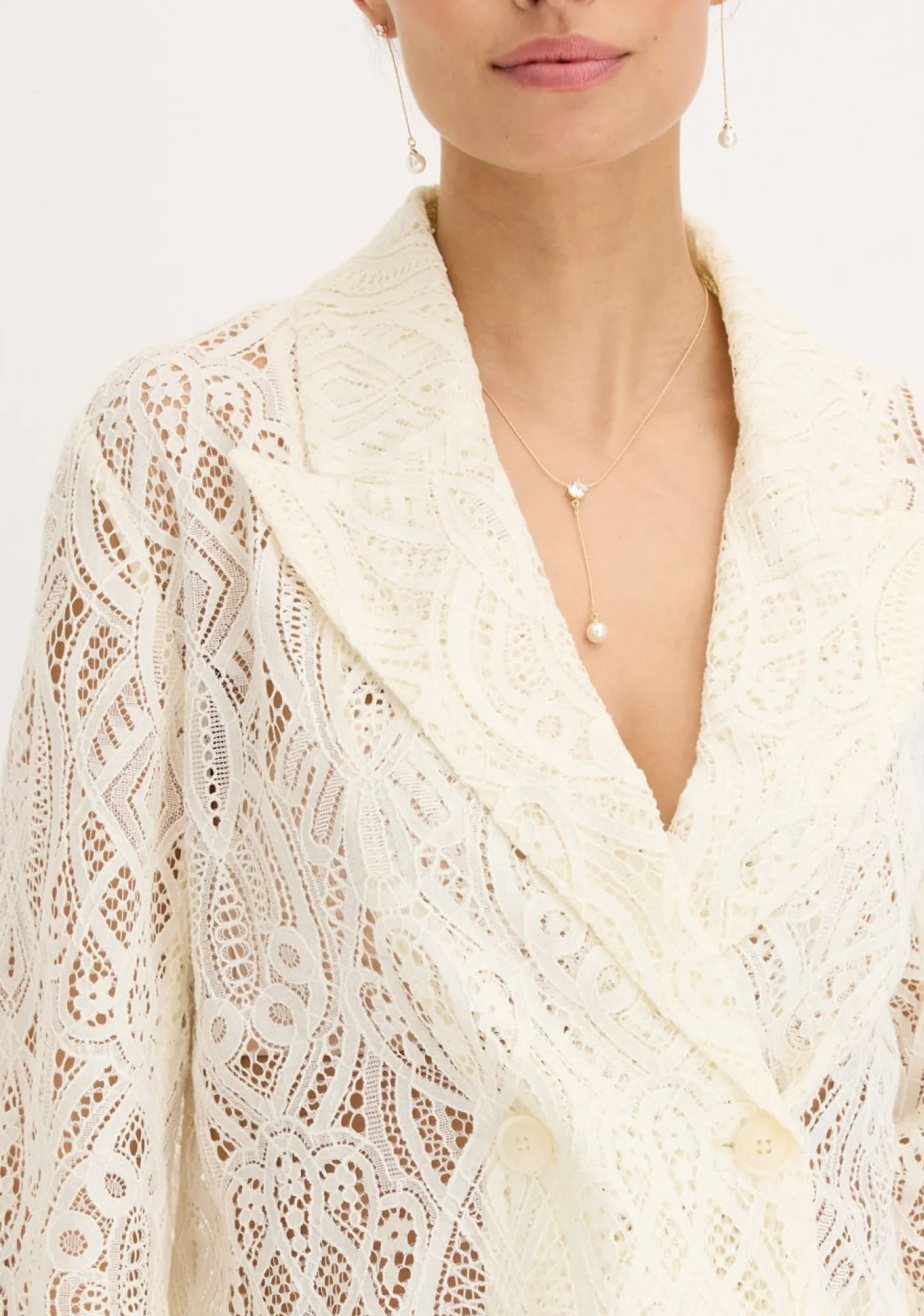 Mujer bonprix bonprix Americana de encaje