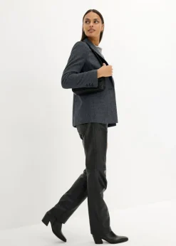 Mujer bonprix bonprix Americana de lana con patrón en espiga