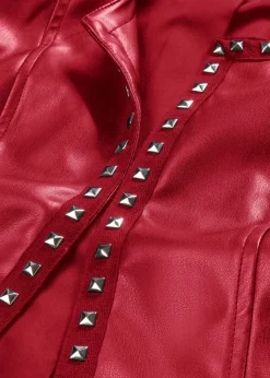 Mujer bonprix bonprix Americana de piel sintética con tachuelas