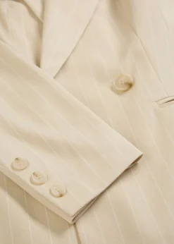 bonprix bonprix Blazers|Novedades>Americana de raya diplomática arena claro/blanco con rayas