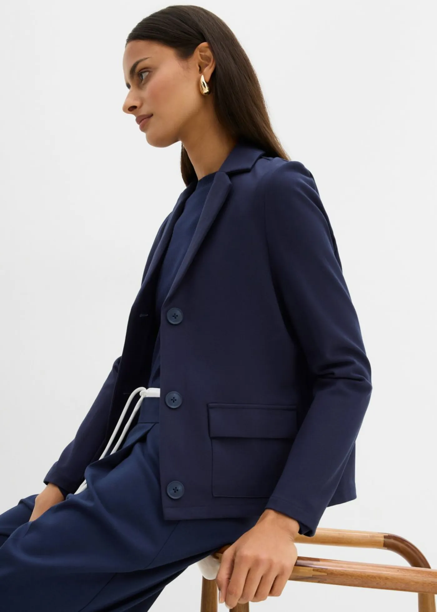 Mujer bonprix bonprix Americana de tejido Punto di Roma