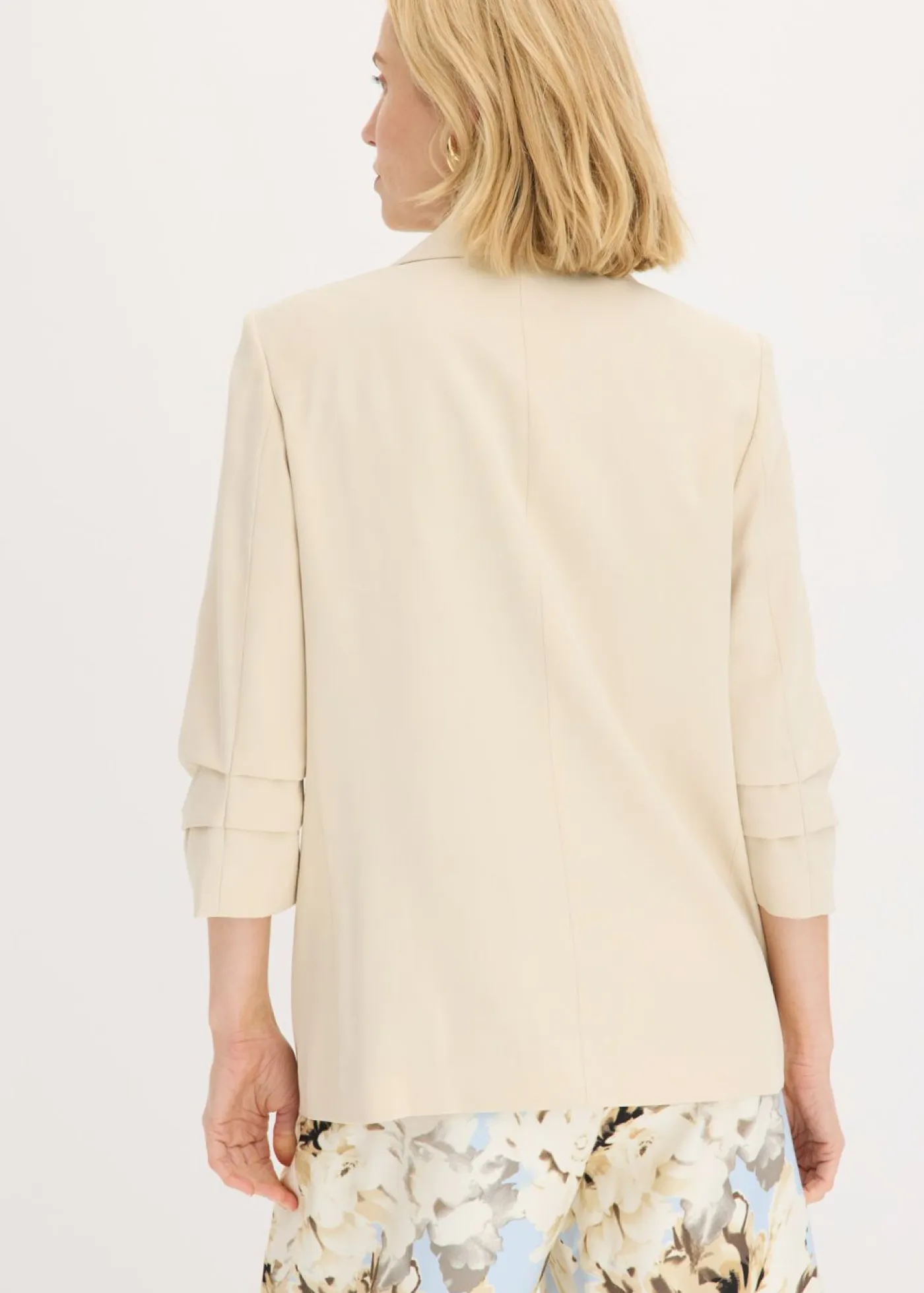 Mujer bonprix bonprix Americana holgada de viscosa con mangas 3/4