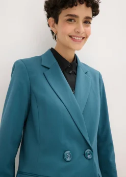 Mujer bonprix bonprix Americana larga con escote en V y mangas largas