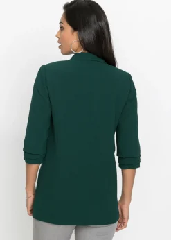 Mujer bonprix bonprix Americana larga con mangas drapeadas