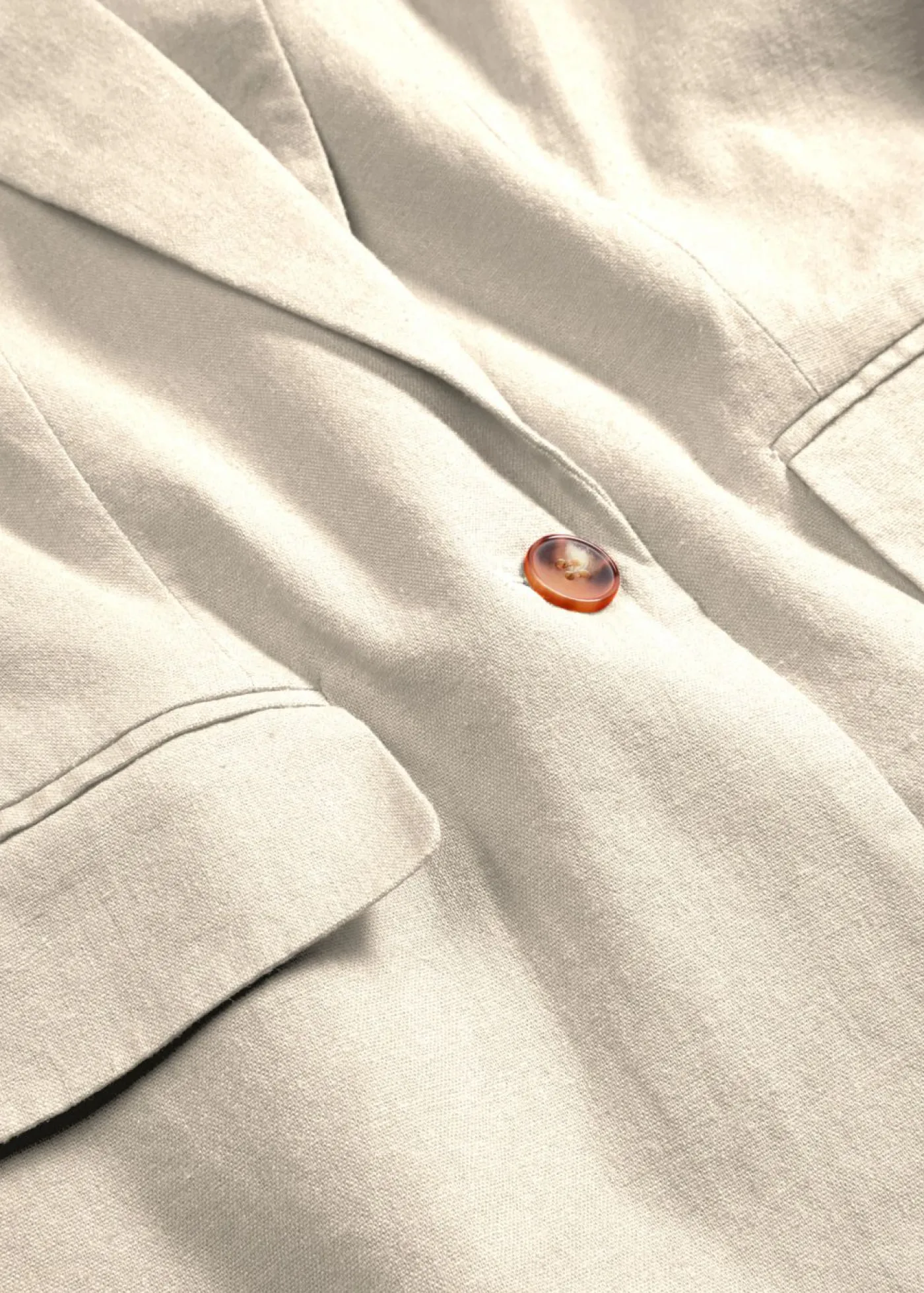 bonprix bonprix Blazers>Americana larga de mezcla de lino y viscosa gris guijarro