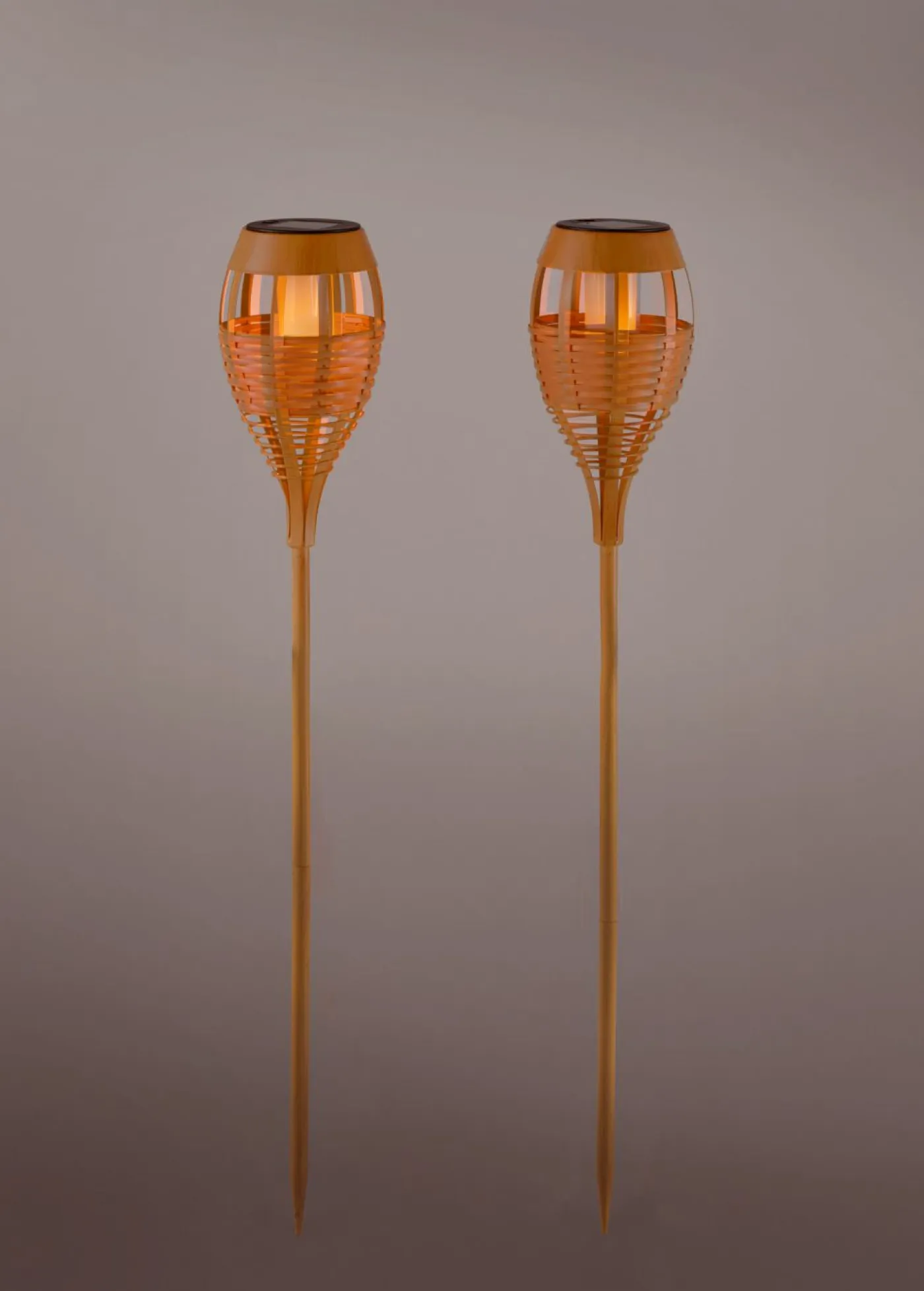 bonprix bonprix Muebles De Exterior·Decoración E Iluminación De Jardín|Decoración De Jardín>Antorcha solar para jardín (2 unidades) Crudo