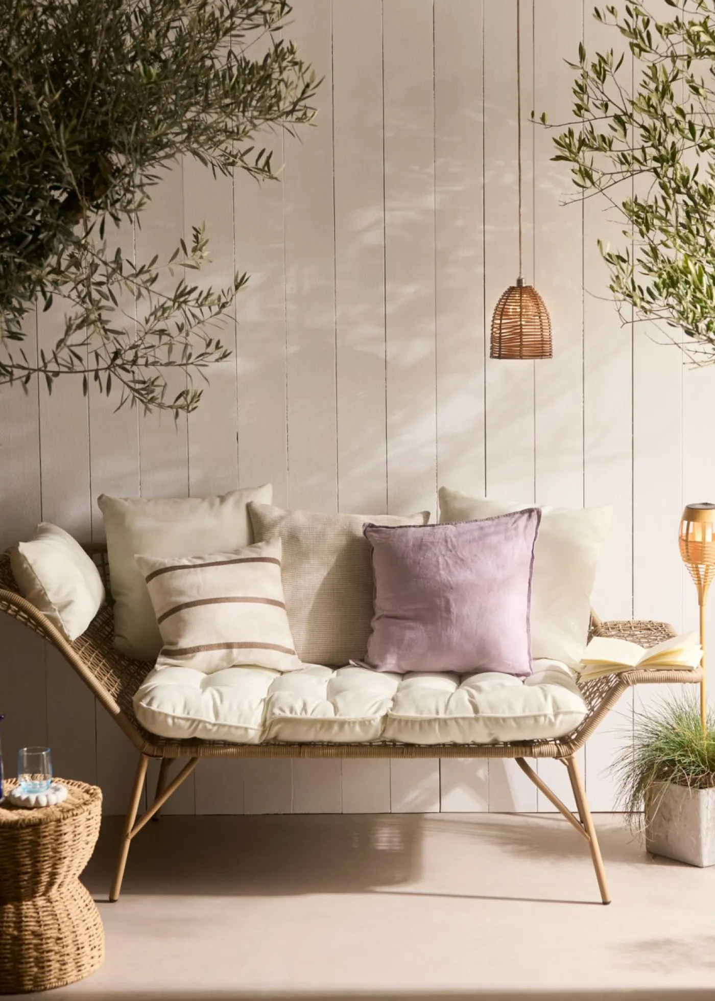 bonprix bonprix Muebles De Exterior·Decoración E Iluminación De Jardín|Decoración De Jardín>Antorcha solar para jardín (2 unidades) Crudo