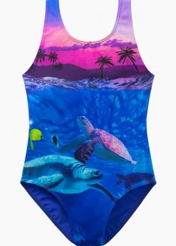 bonprix bonprix Bañadores Y Bikinis De Niña>Bañador Lila estampado
