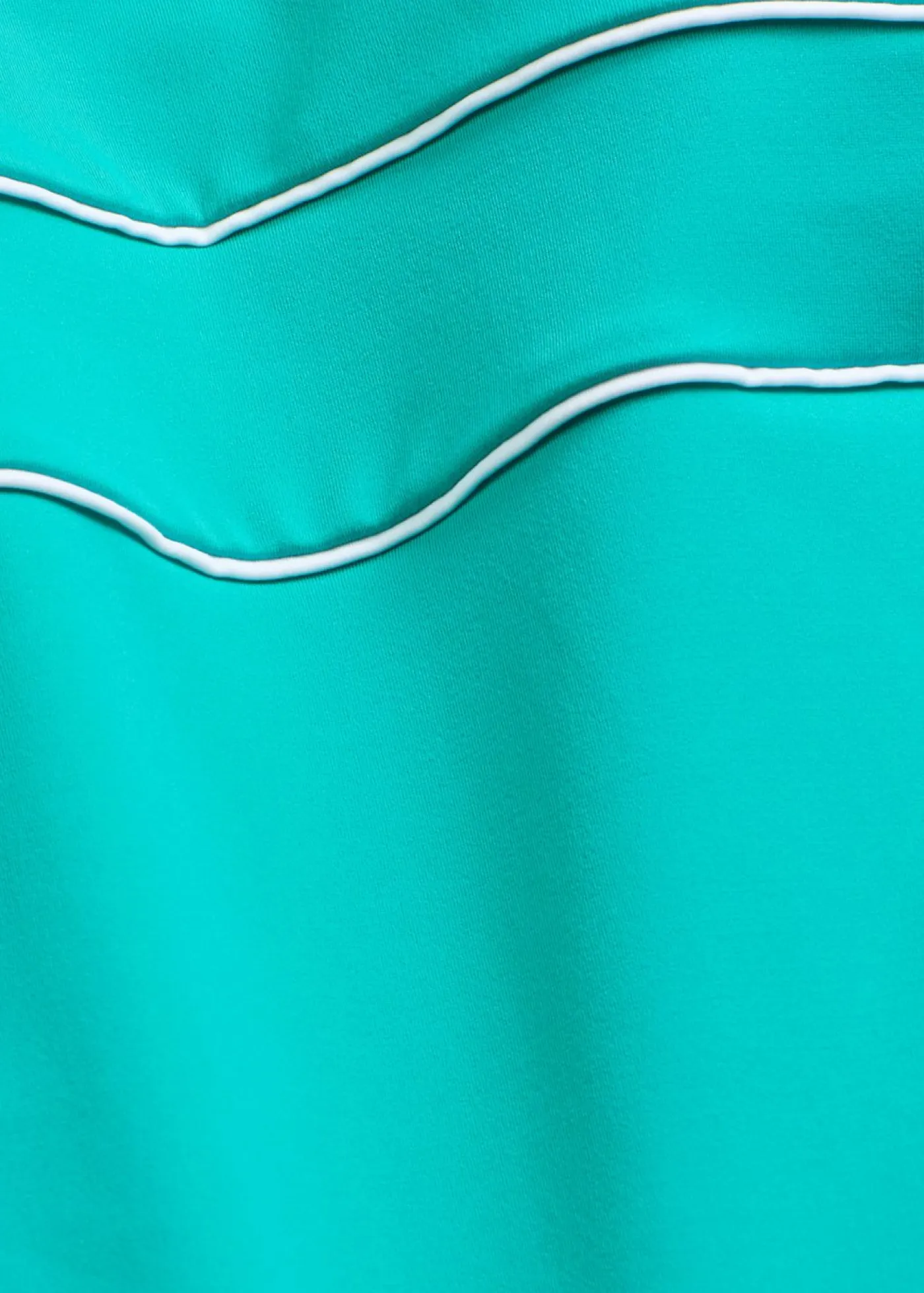 bonprix bonprix Bañadores>Bañador con costuras decorativas Esmeralda-blanco