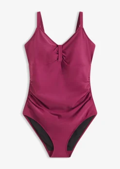 Mujer bonprix bonprix Bañador con efecto moldeador medio y fruncido
