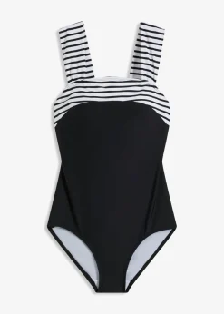 Mujer bonprix bonprix Bañador con efecto moldeador medio y tirantes anchos