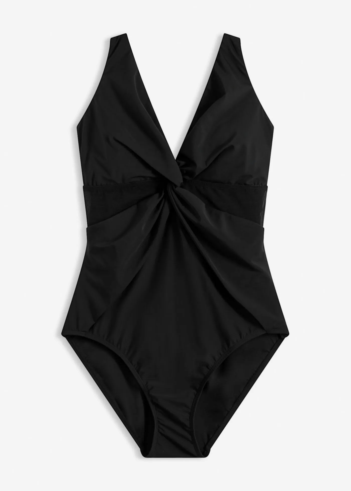 bonprix bonprix Vestidos Moldeadores|Novedades>Bañador con efecto moldeador ligero y malla transparente Negro