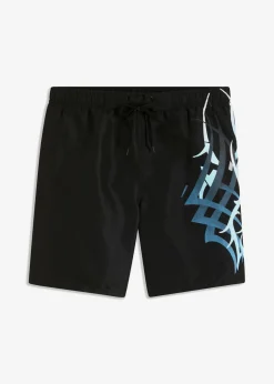 bonprix bonprix Trajes De Baño|Ropa De Playa>Bañador con estampado llamativo Negro-azul estampado