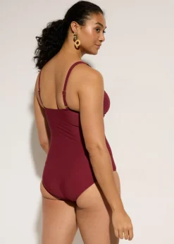 Mujer bonprix bonprix Bañador con gran efecto moldeador y aspecto cruzado