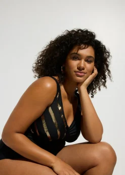 Mujer bonprix bonprix Bañador con lentejuelas