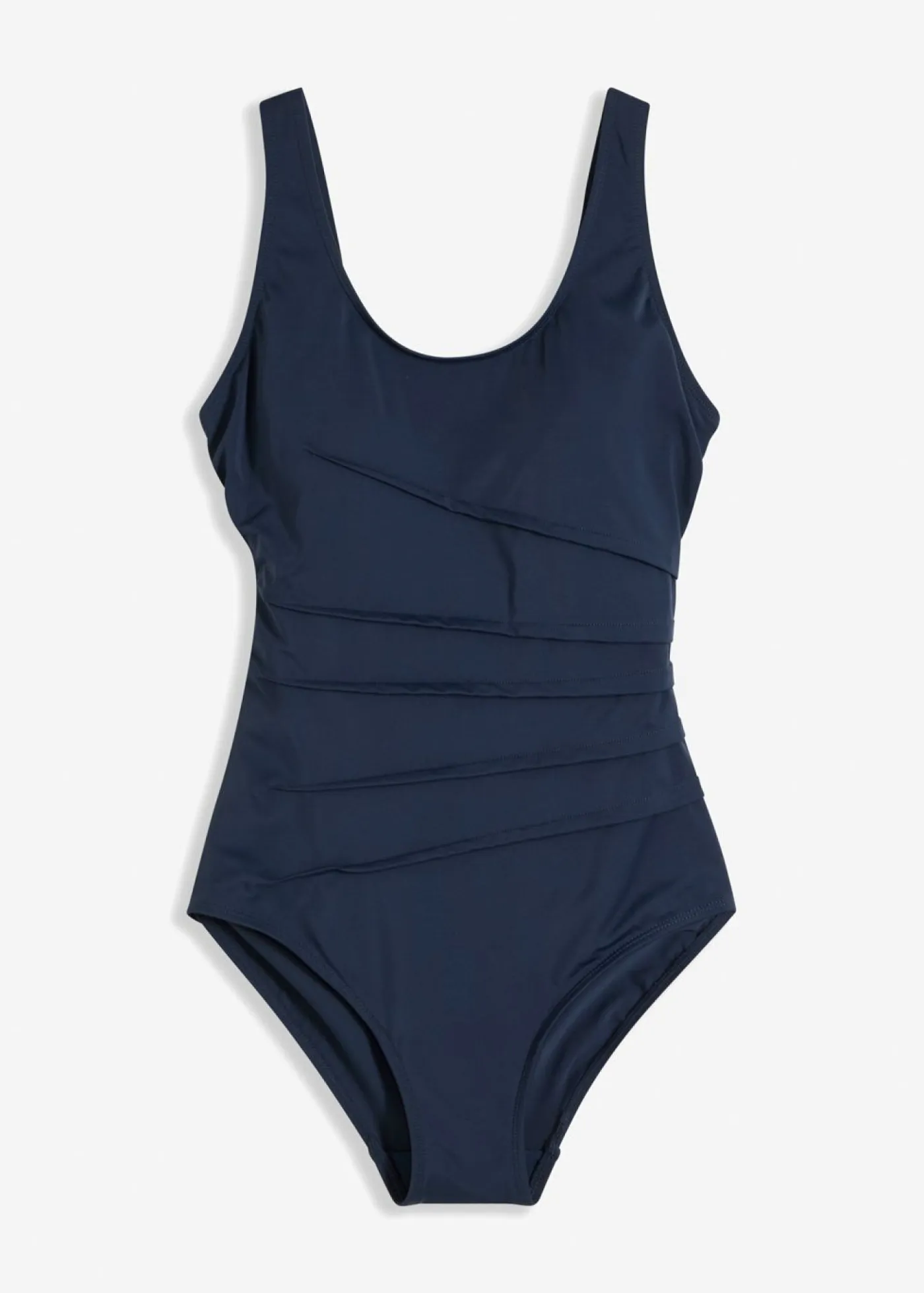 bonprix bonprix Vestidos Moldeadores|Bañadores>Bañador con ligero efecto moldeador y pliegues decorativos Azul marino