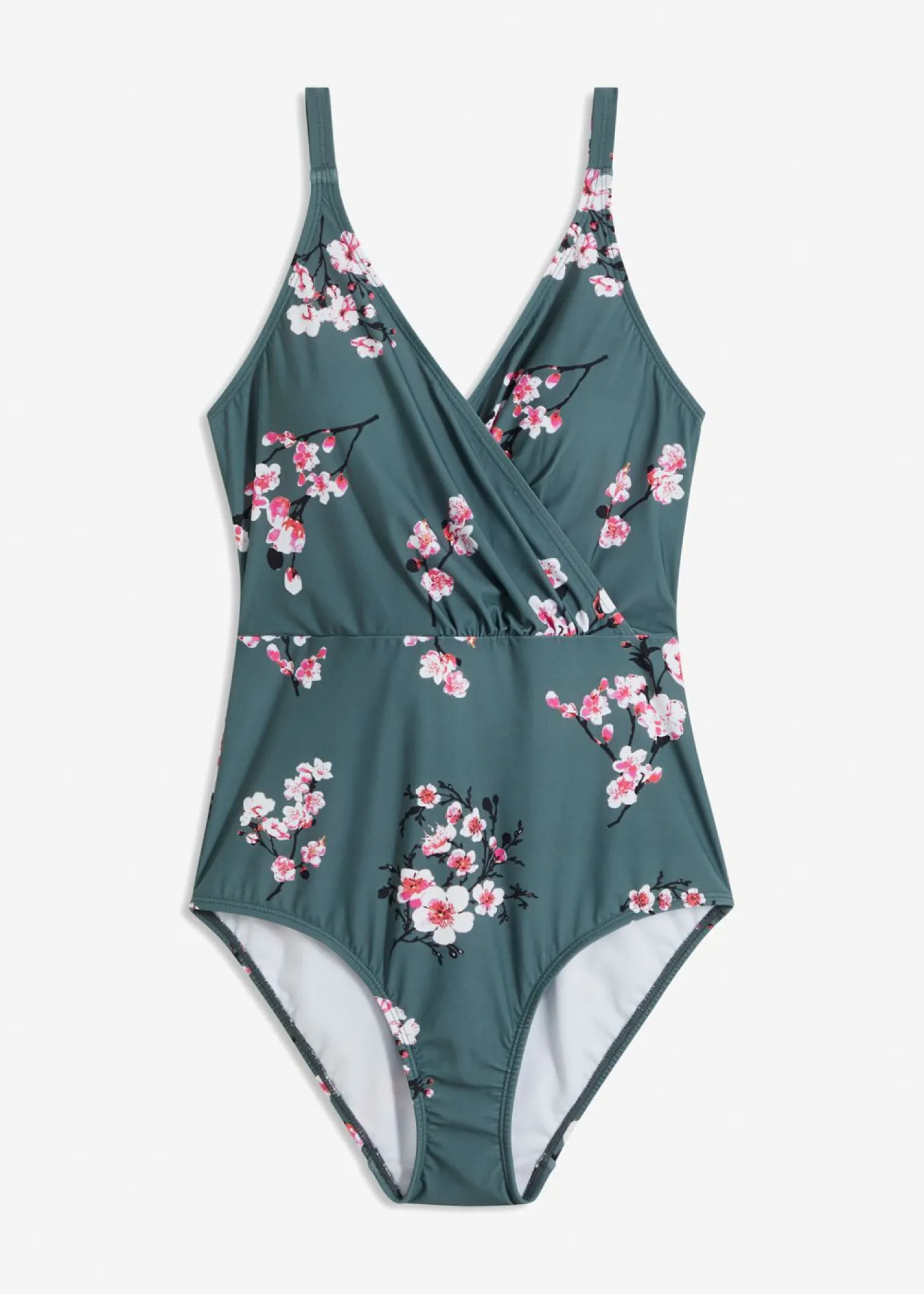 bonprix bonprix Vestidos Moldeadores|Bañadores>Bañador con ligero efecto moldeador y diseño cruzado Verde claro