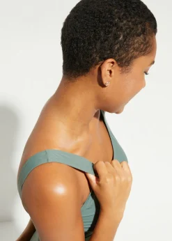 Mujer bonprix bonprix Bañador con ligero efecto moldeador y pliegues decorativos