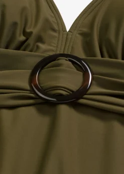 Mujer bonprix bonprix Bañador con ligero efecto moldeador y escote en V